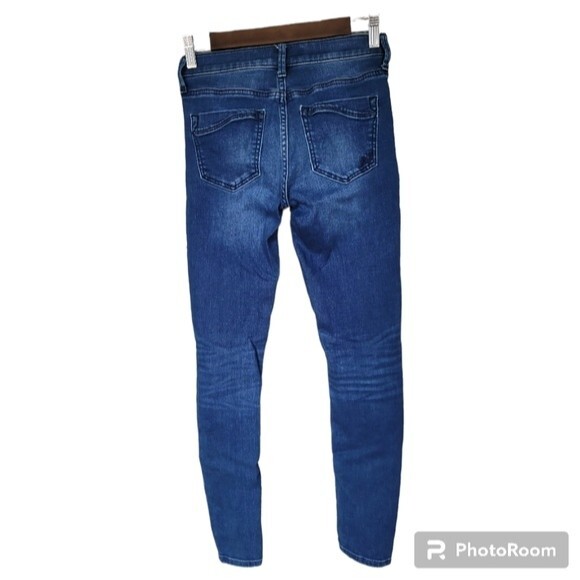 Express Express SuperSoft Ankle Legging Mid Rise Skinny Denim Stretch Jeans - Picture 2 of 10
